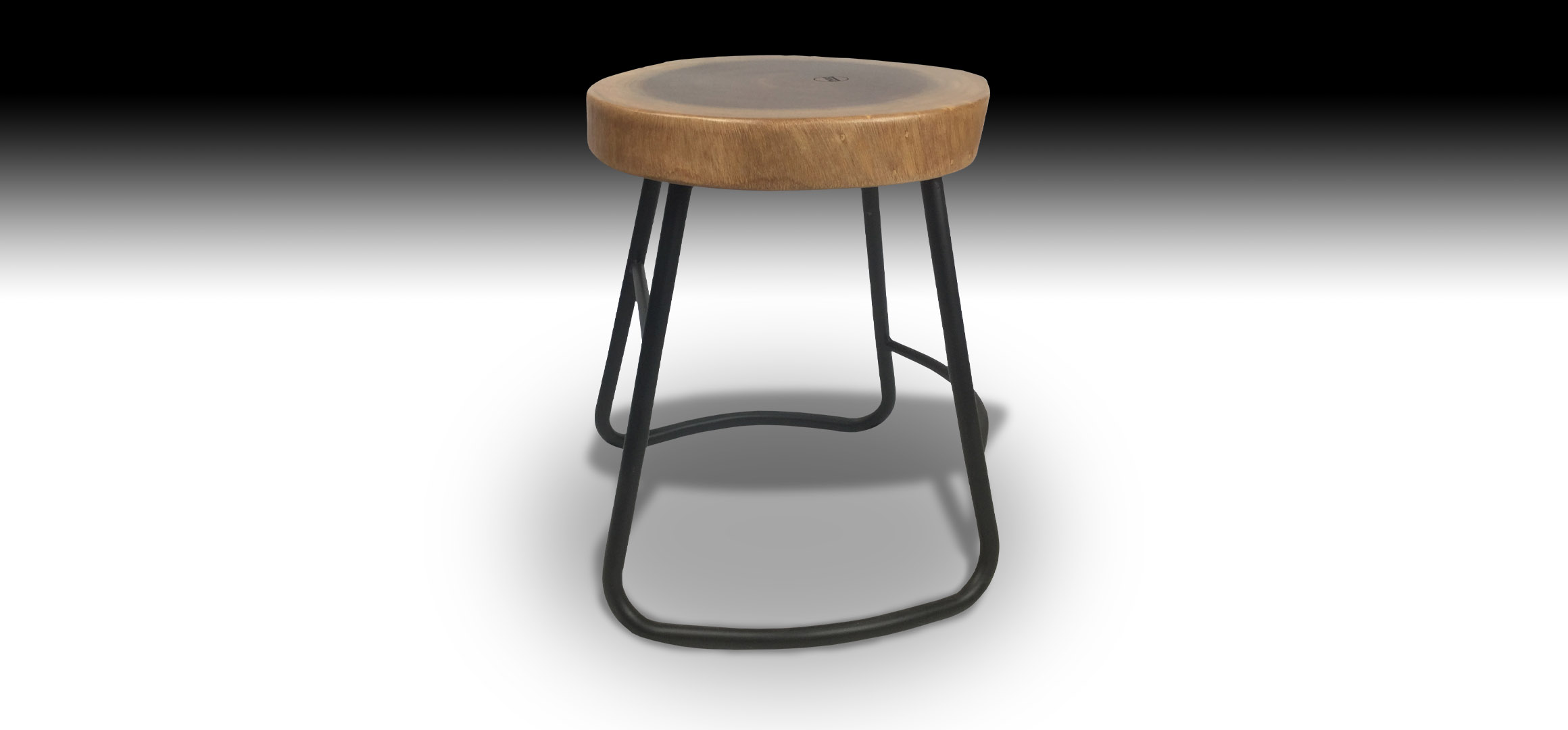 Julian Mahogany stool side view