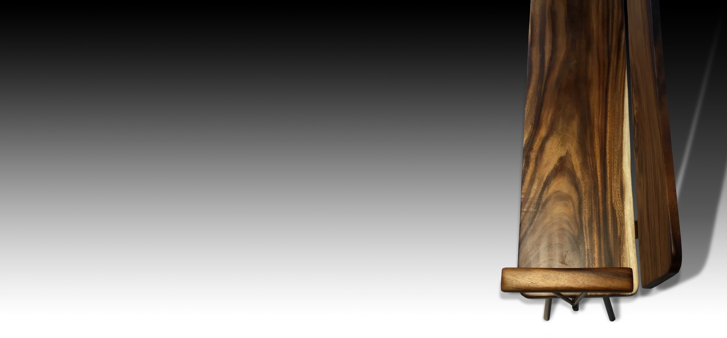 Vernon Rose Gold Suar wood wooden bench aerial view