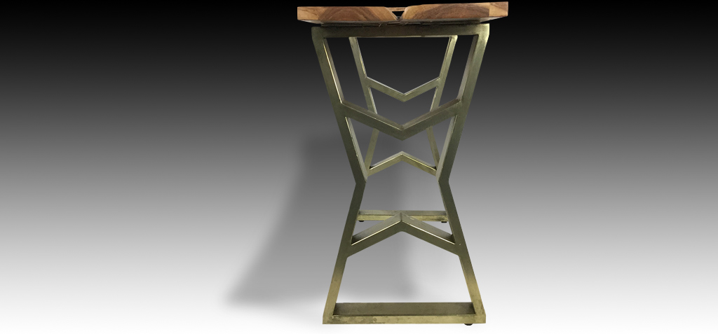 Thanya console table side view