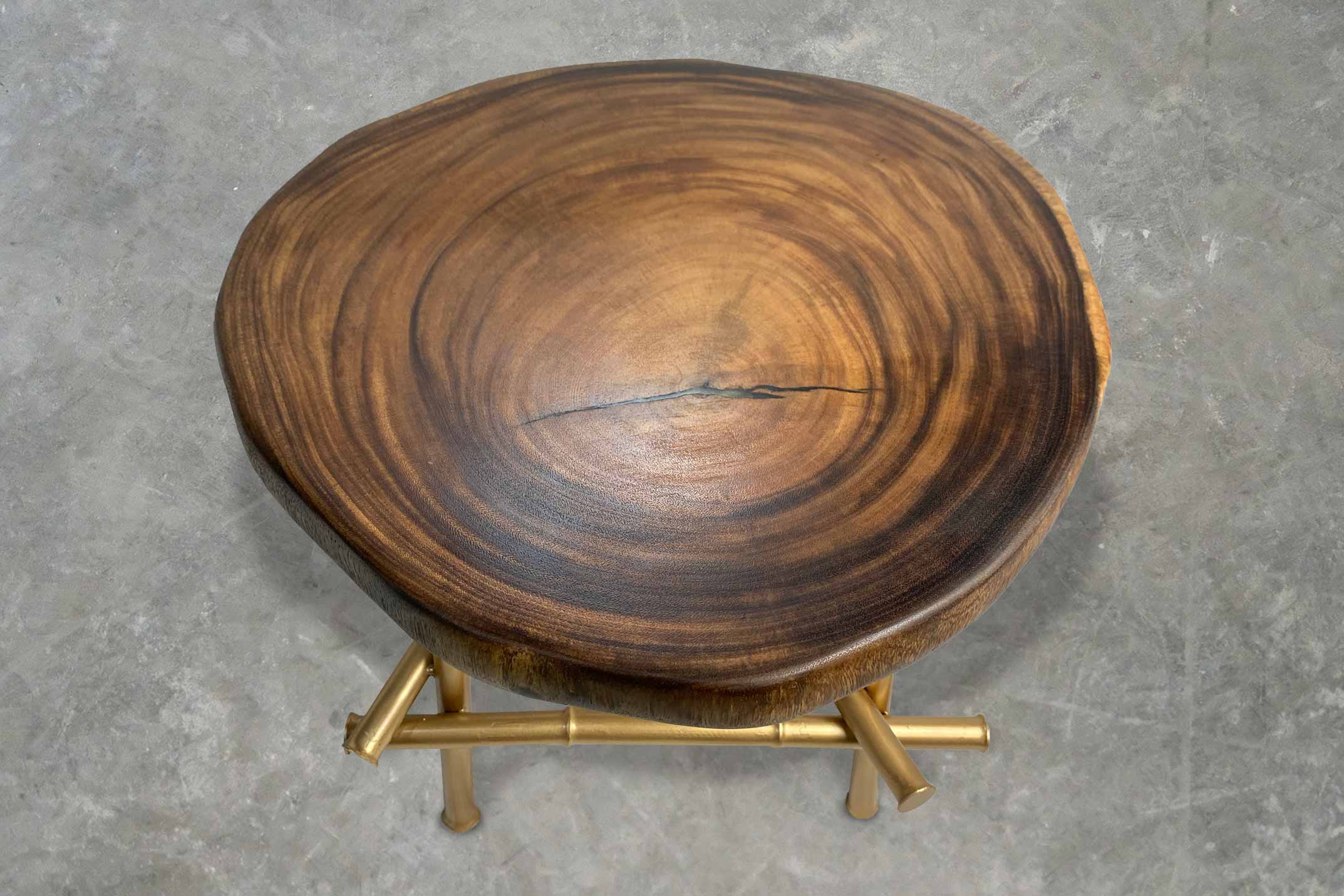 Everly Suar Wood Coffee Table Top View