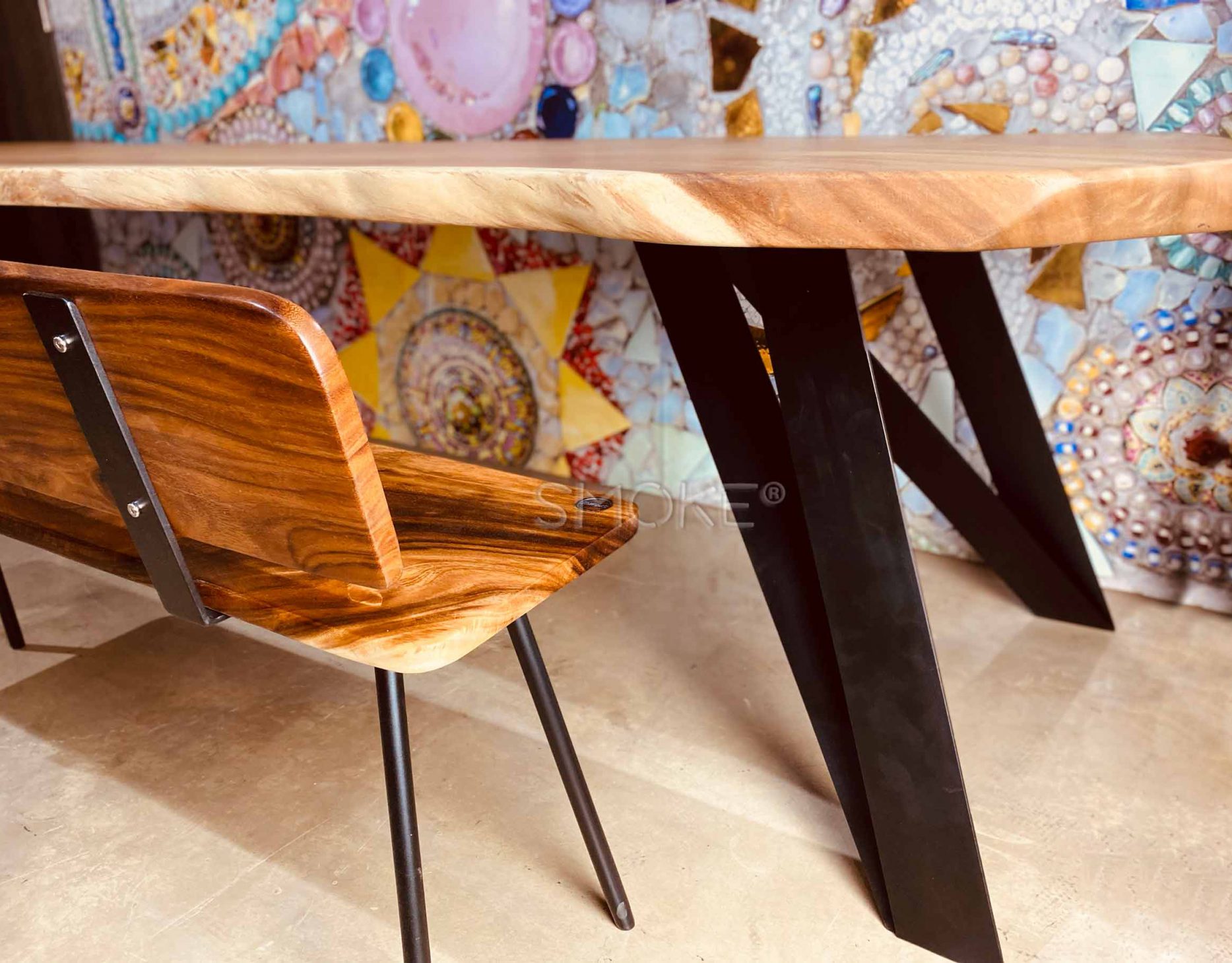 Solid Wood Tables Singapore Customise Solid Wood Slab Tables