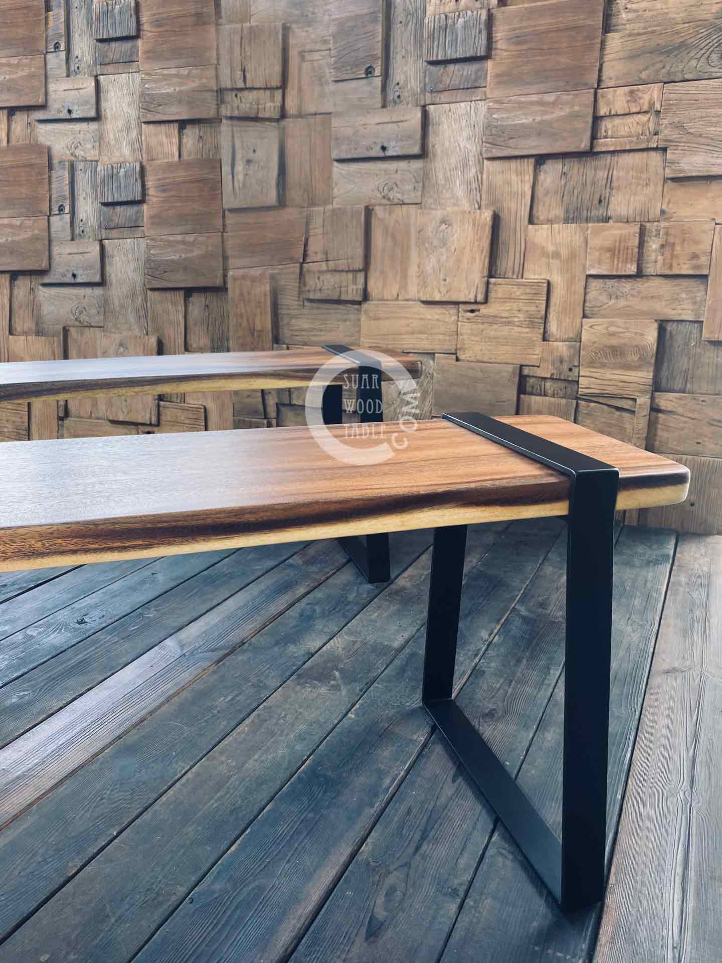 Wooden Bench Singapore Designer Suar wood bench furniture Singapore