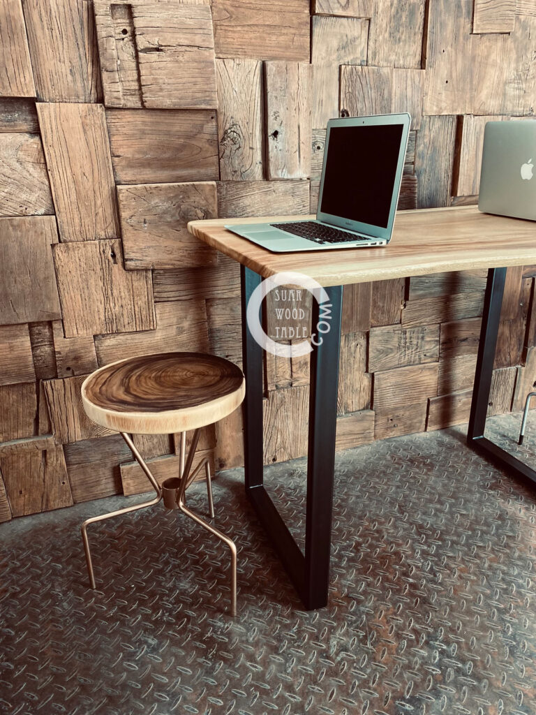 Solid Wood Work Desk Singapore Corporate Live Edge Table Singapore