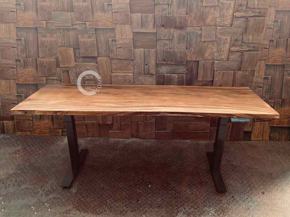 Solid Wood Work Desk Singapore Corporate Live Edge Table Singapore