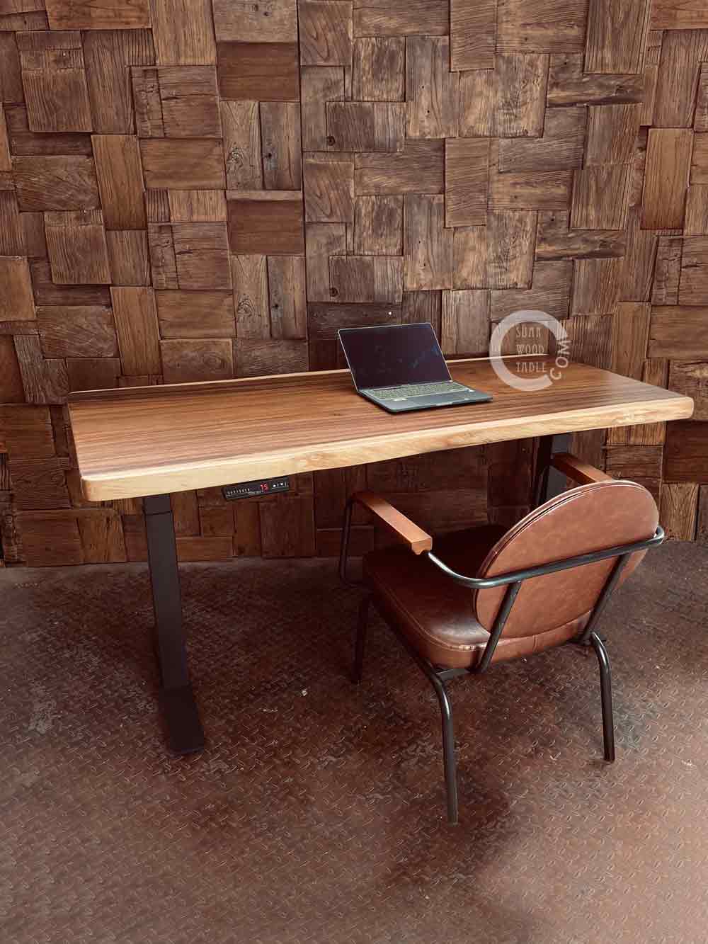 Solid Wood Work Desk Singapore | Corporate Live Edge Table Singapore