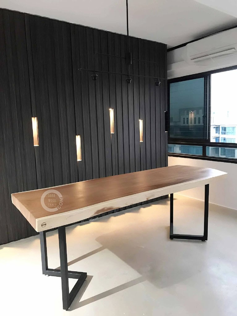 Buy Custom Wooden Dining Tables in Singapore | Solid Wood Furniture